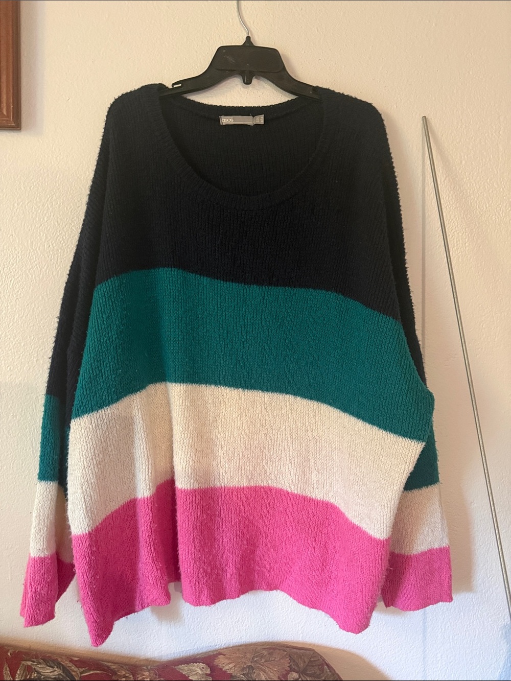 ASOS knit colorblock pullover top - Picture 1 of 3
